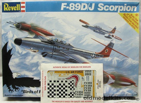 Revell 1/48 F-89D/J Scorpion - F-89D or F-89J Versions - With RepliScale F-89D/J Decals, 4548 plastic model kit